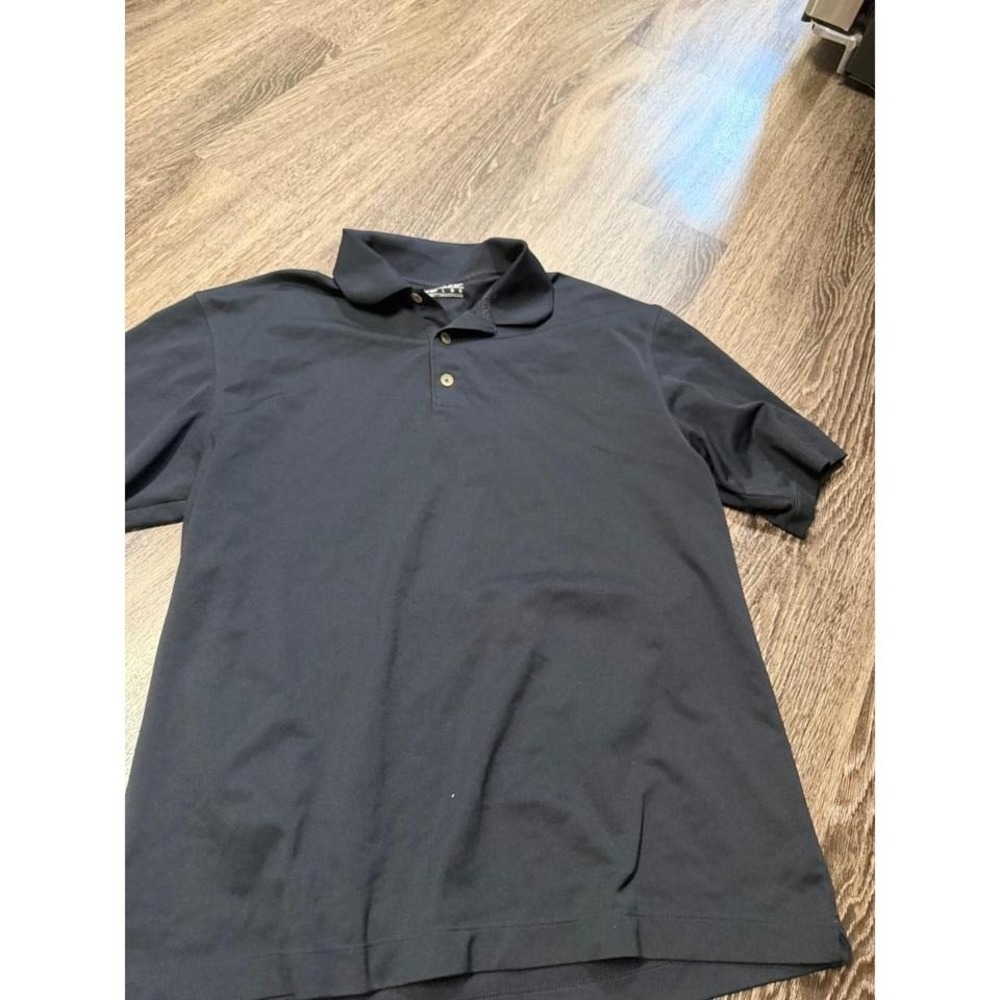 Nike Golf Mens NikeFit Dry Polo Shirt Black Short Sleeve Size Large